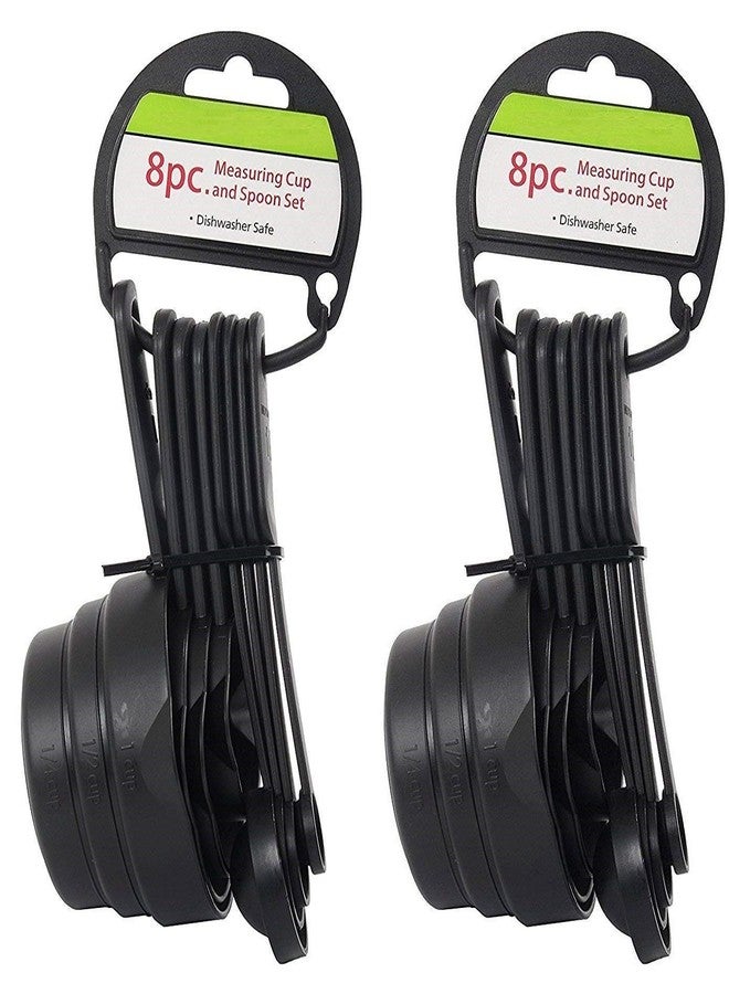 توب هافين طقم أكواب وملاعق قياس من توبهافن، 8 قطع، أسود - Image 5